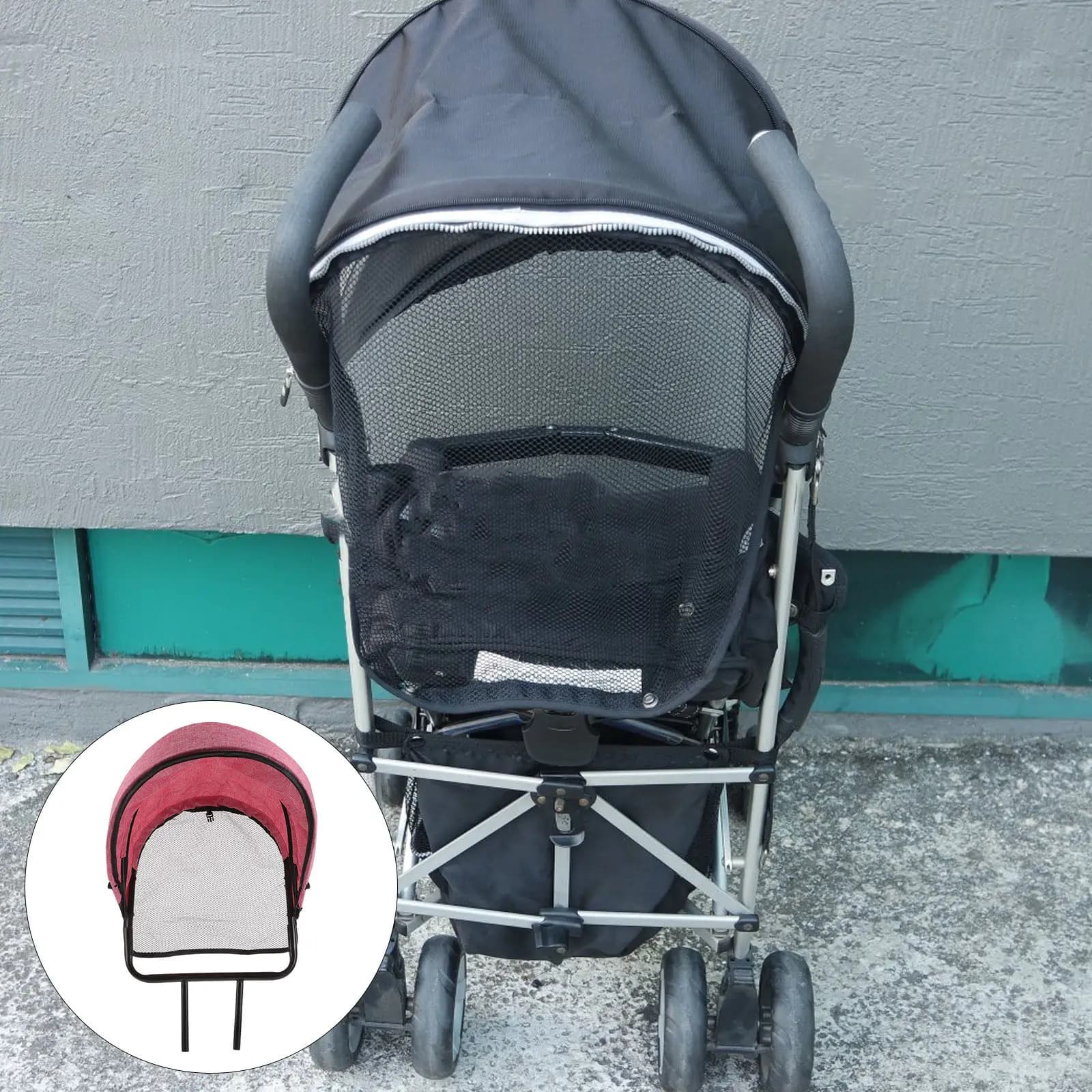 Copertura Parasole Universale per Passeggino, Protezione UV, Antivento, per Carrozzine e Passeggini