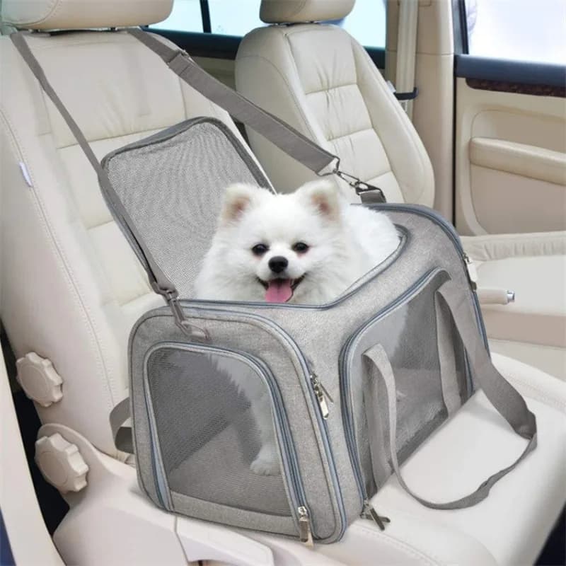 Borsa da trasporto portatile per cani e gatti, zaino morbido, borsa da viaggio per animali domestici, approvata per il trasporto aereo, borsa a mano per animali domestici