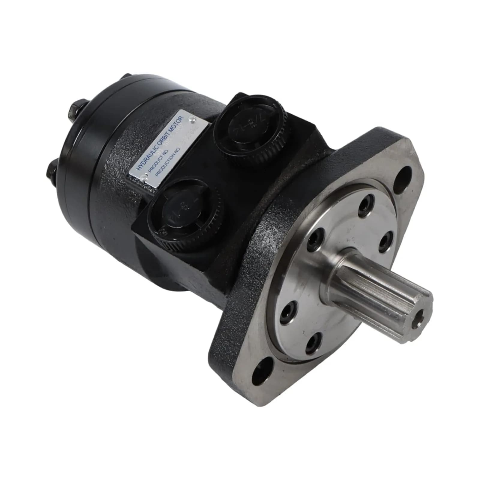 101-1083-009 Hydraulic Motor Replacement for Char-Lynn H Series, 2-Bolt SAE-A Mount SAE 6B Splined Shaft SAE O-Ring Ports, Low