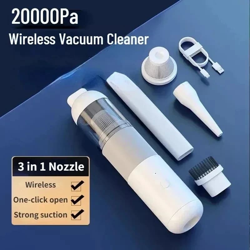 Zai Xiao Aspirapolvere per auto Mini portatile Aspirapolvere portatile Smart Home Car Doppio scopo Mi Wireless 20000PA Raccoglitore di polvere
