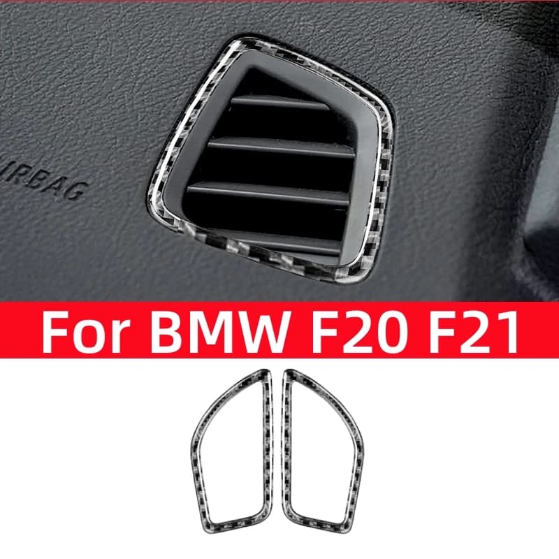 Interior Accessories in Carbon Fiber for BMW Series 1 F20 F21 2012-2018, Air Conditioning Box Cover, Decorative Stickers