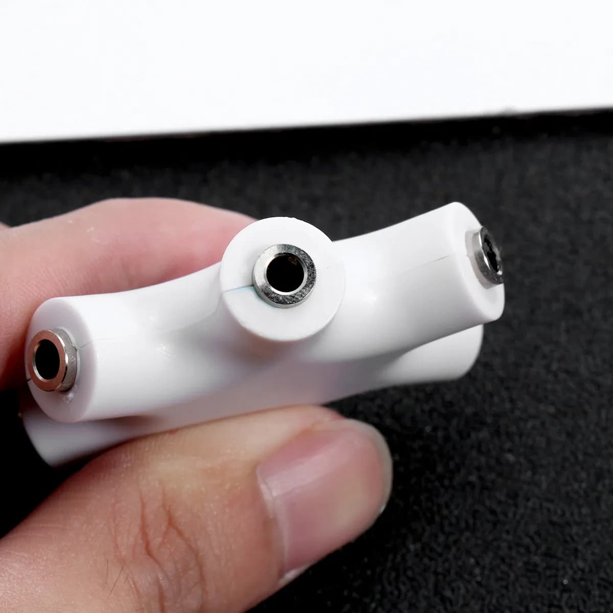Adattatore per Condivisione Musica a 5 Vie a Forma di Fiocco di Neve, Connettore Splitter Audio da 3,5mm, Dispositivo per Condividere Cuffie per Viaggi e Amici
