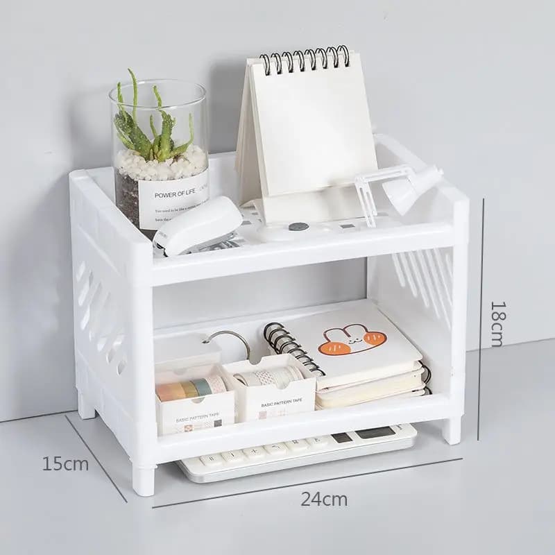 Tableware shelf support for Multilayer stationery organizer support for office display for home school desk organizer for dorm