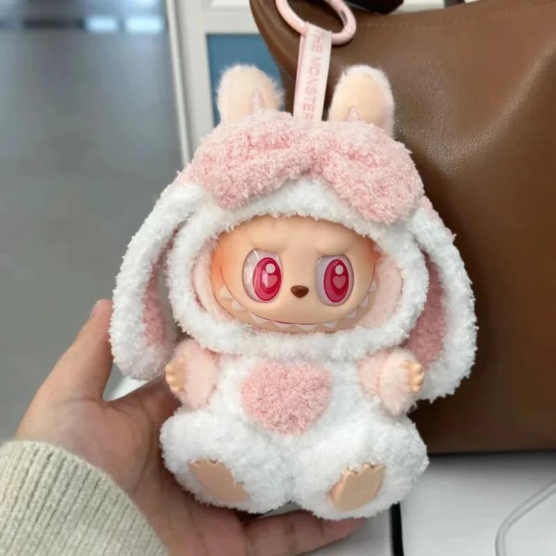 Per 17 centimetri Labubu Bambole Accessori FAI DA TE Vestiti Per Le Bambole Battito Cardiaco Lunghe Orecchie Pelose Coniglio Costume Del Fumetto Dress Up Labubu Vestito