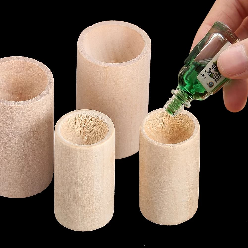 Diffusore di oli essenziali in legno Ritenzione di fragranze di aromi Diffusore di aromaterapia Sfera di vetro Supporto per espositore Casa Auto Sala yoga