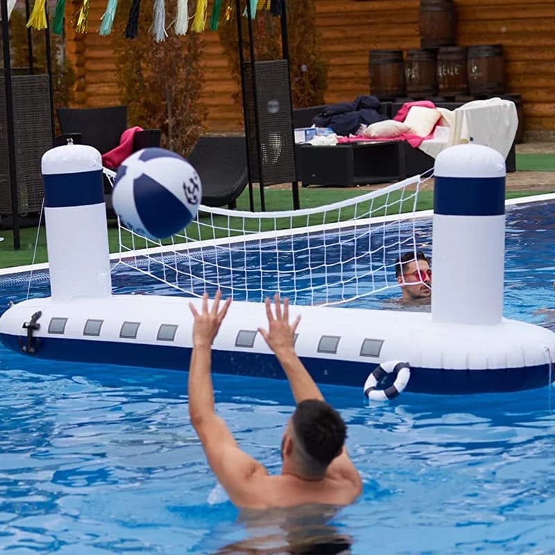 Internet Celebrity Gonfiabile Castello d'acqua Pallavolo Cremagliera Copertura Spiaggia per adulti Giochi d'acqua Cremagliera da basket Telaio da tennis Gioco Giocattoli