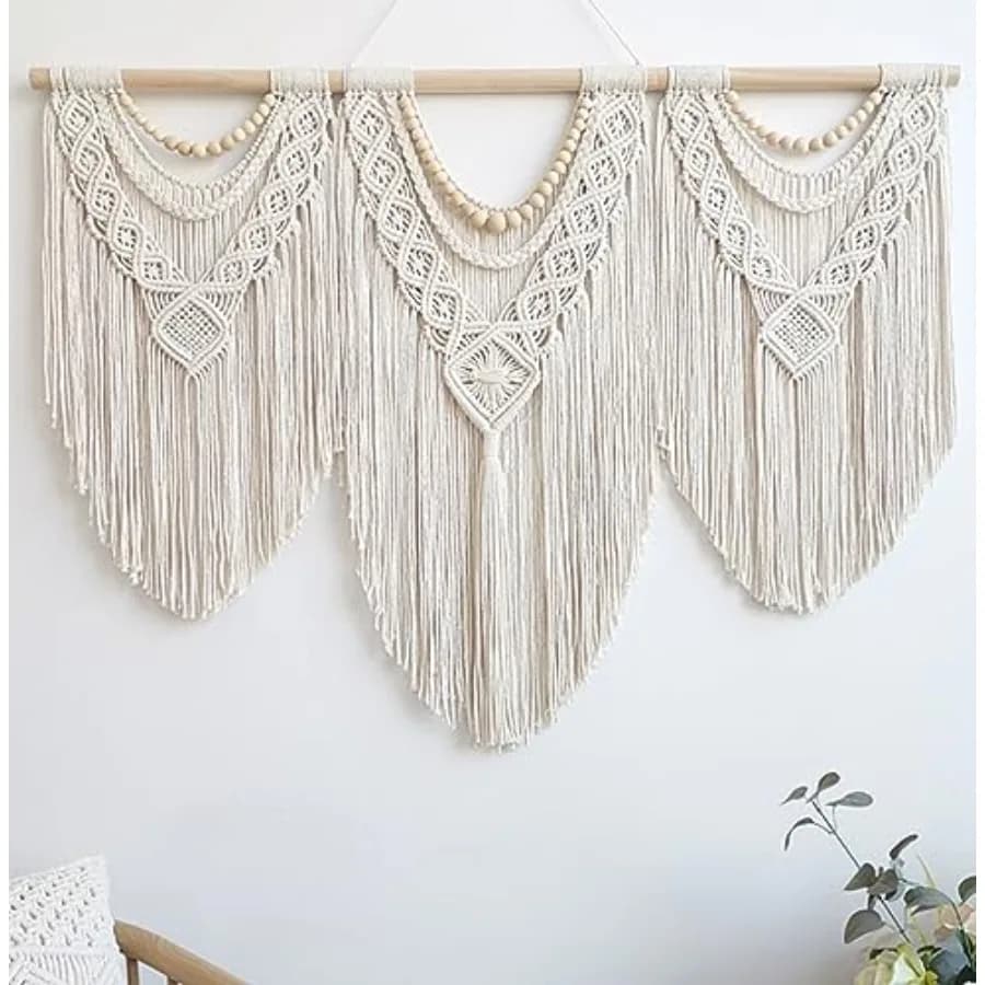 Macrame Wall Hanging Large- Boho Wall Decor- large wall art- Wall Decor Living Room- Macrame Tapestry Boho Decor for Bedroom Wo