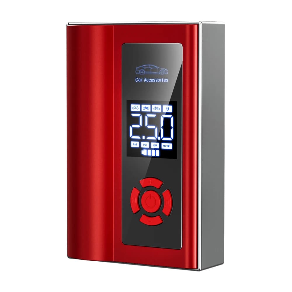Compressore d'Aria Wireless 4-in-1 per Moto e Auto, Gonfiatore Pneumatici 150psi, Avviatore d'Emergenza 12V, Power Bank per Telefono