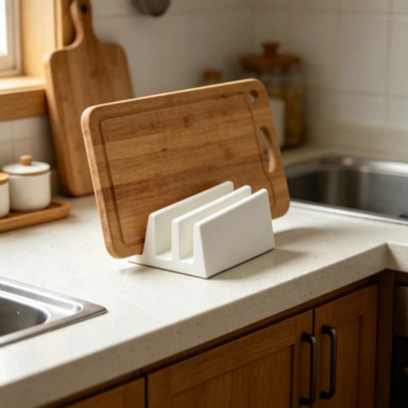 Multi-tier Cutting Board Organizer,Draining and Ventilated Storage Rack for Kitchen Countertops,Cutting Boards,Pot Lids,Utensils