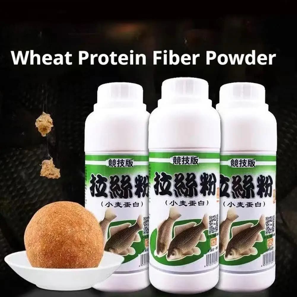 250g Wheat Protein Fishing Bait Additive Strong Pulling Ball Bait Powder Fish Attractant Binder for Carp Crucian Freshwater Fish