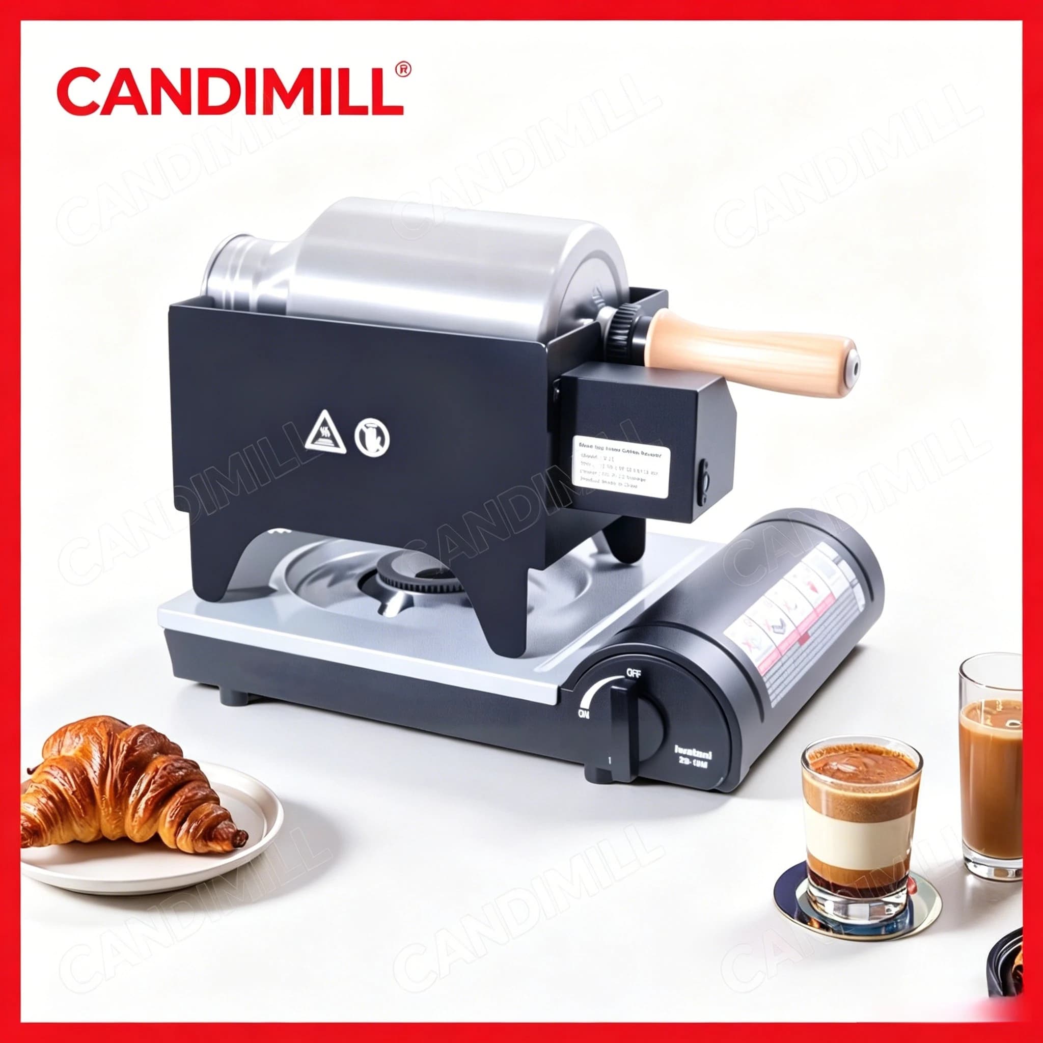 Direct Fire Drum X11 Coffee Bean Roaster 250g Batch Capacity Home Use Green Coffee Bean Roasting Equipment