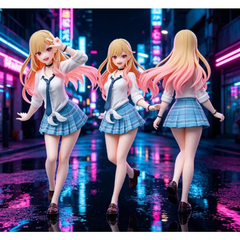 18CM My Dress-Up Darling Anime Figure Marin Kitakawa Figures School Uniform Dress-Up PVC Collection Decoration Model Toys Gifts