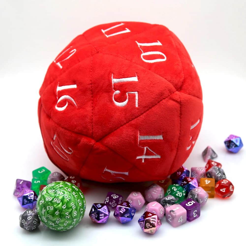 Borse per dadi DND in velluto grandi con tasche Borsa soffice per riporre dadi D20 per dadi da gioco Dungeon and Dragons