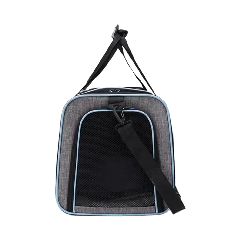 Expandable Soft-Sided Pet Travel Carrier Zipper Closure Cat and Dog Backpack with Pockets Removable Fleece Pad