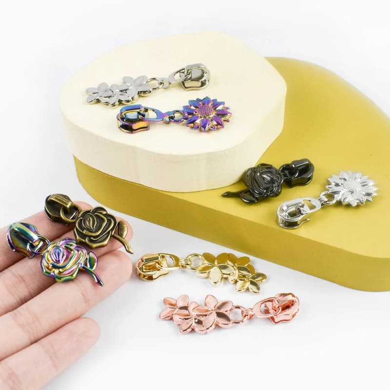 5 # Cursori per cerniere in nylon per borse, giacche, cerniere, tira, chiusura, portafoglio, vestiti, cerniere, estrattori, kit di riparazione con cerniera per testa, accessorio fai da te