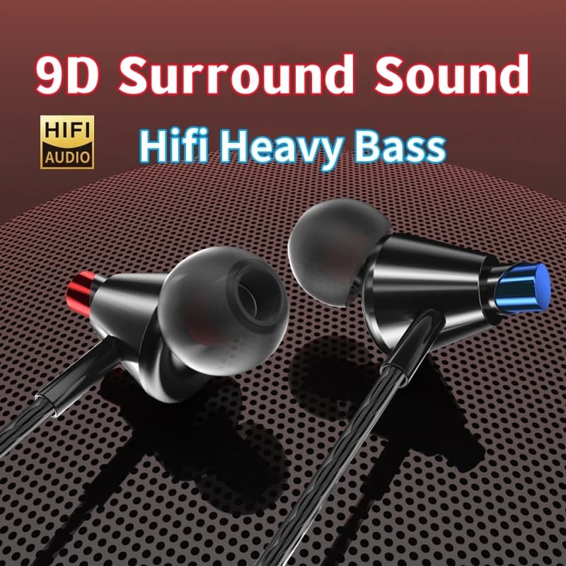 Auricular in-ear subwoofer with HD 3.5mm TypeC wired earphones for Xiaomi VIVO OPPO stereo earphones for phone Hi-Fi