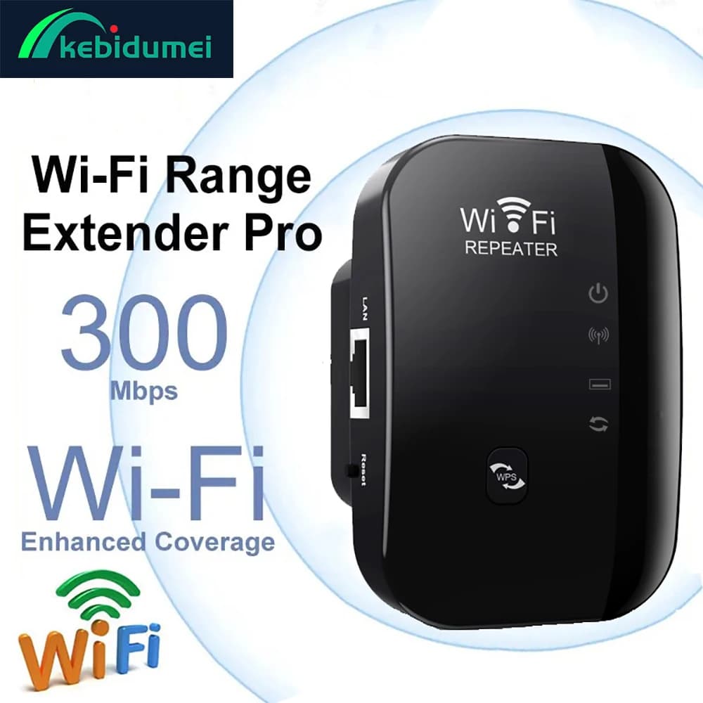 Kebidumei Ripetitore di segnale wireless Extender Wifi Ripetitore di rete piccolo Ap Estensione di amplificazione del segnale del router domestico a banda larga