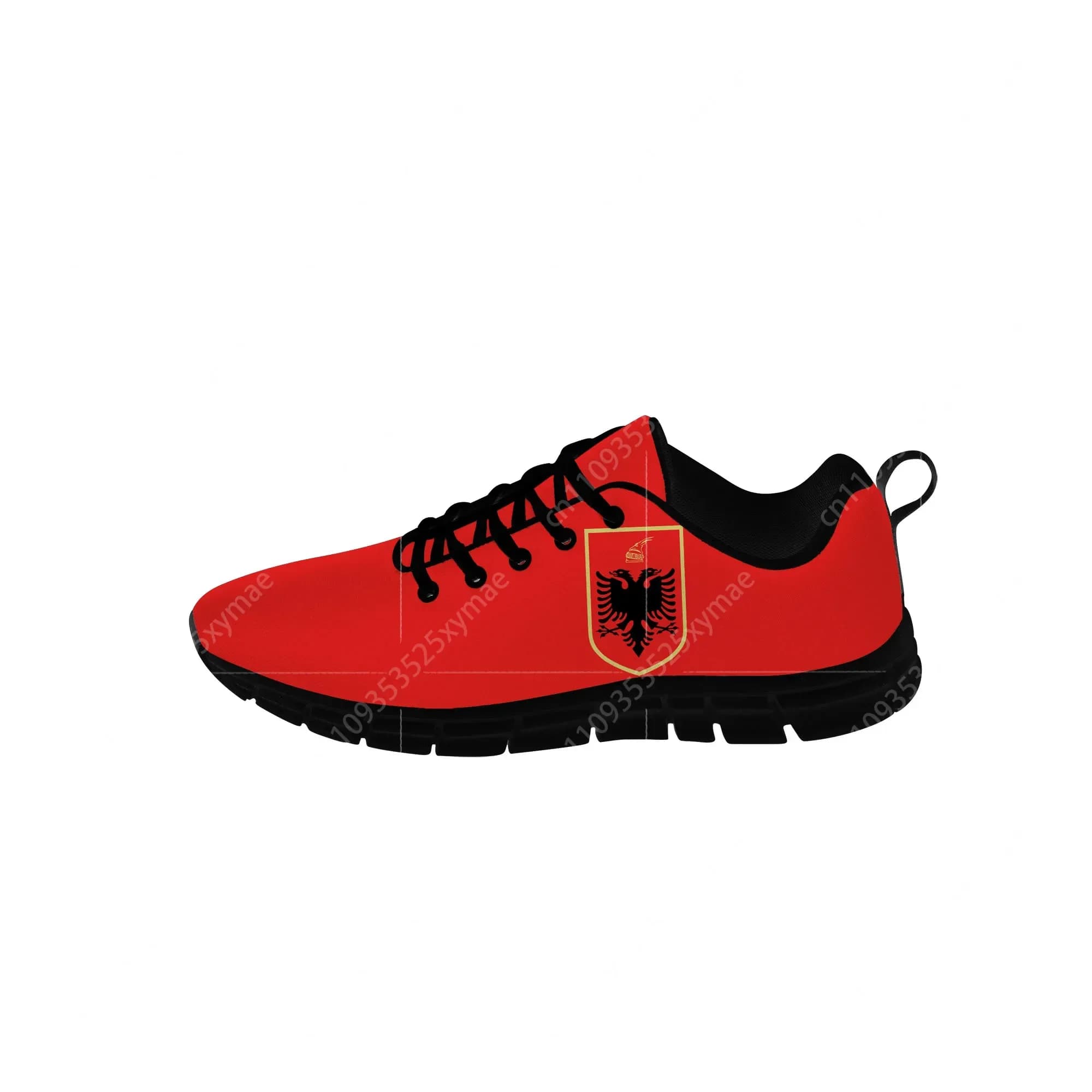 Sneakers con Bandiera Albanese e Aquila, Scarpe Casual in Tela per Uomo, Donna e Adolescenti, Scarpe da Corsa con Stampa 3D, Traspiranti e Leggere