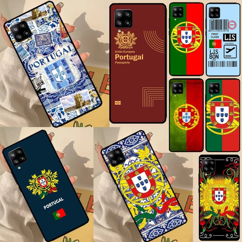 Stampa passaporto portogallo per Samsung Galaxy A14 A34 A54 A51 A71 A31 A12 A22 A32 A52 A50 A13 A33 A53 A73 Back Case