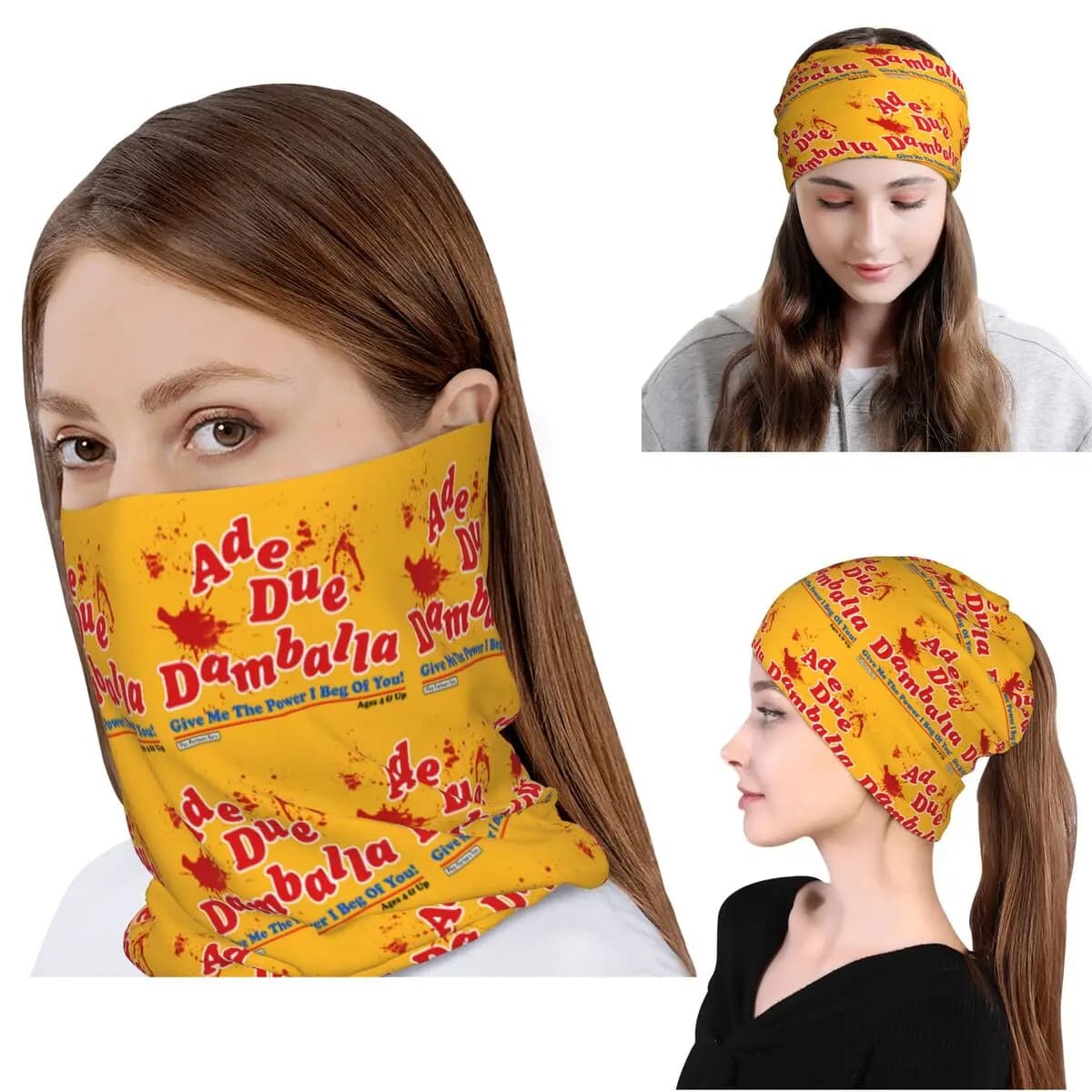 Child's Play Chucky Voodoo Chant Bandana Scaldacollo Sciarpa Multiuso Copricapo Berretto per Uomo Donna Adulto Lavabile