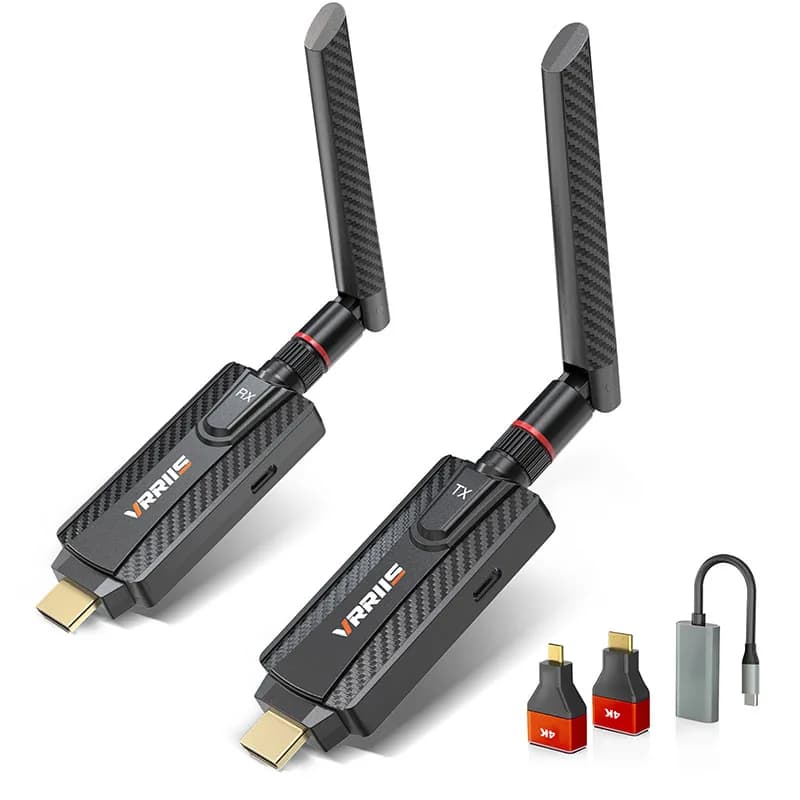 Mini extender wireless Video compatibile HDMI Trasmettitore ricevitore 200M Supporto da 1TX a 2RX per fotocamera per proiettore da ufficio per riunioni