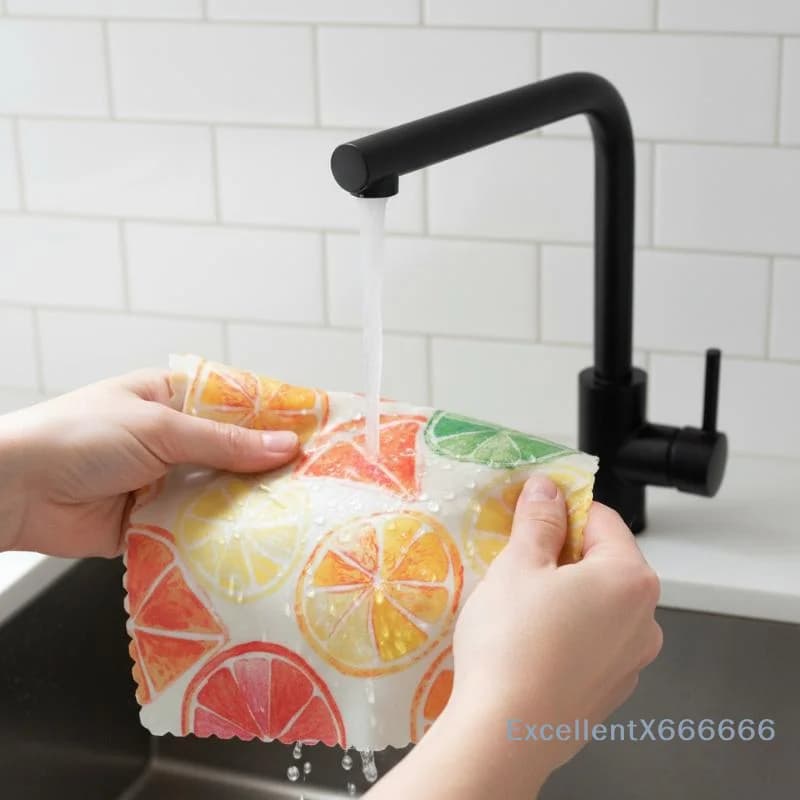 Sustainable Beeswax Food Wraps Roll Reusable Eco Friendly Storage Sheet for Kitchen Lunch Meal Preservation