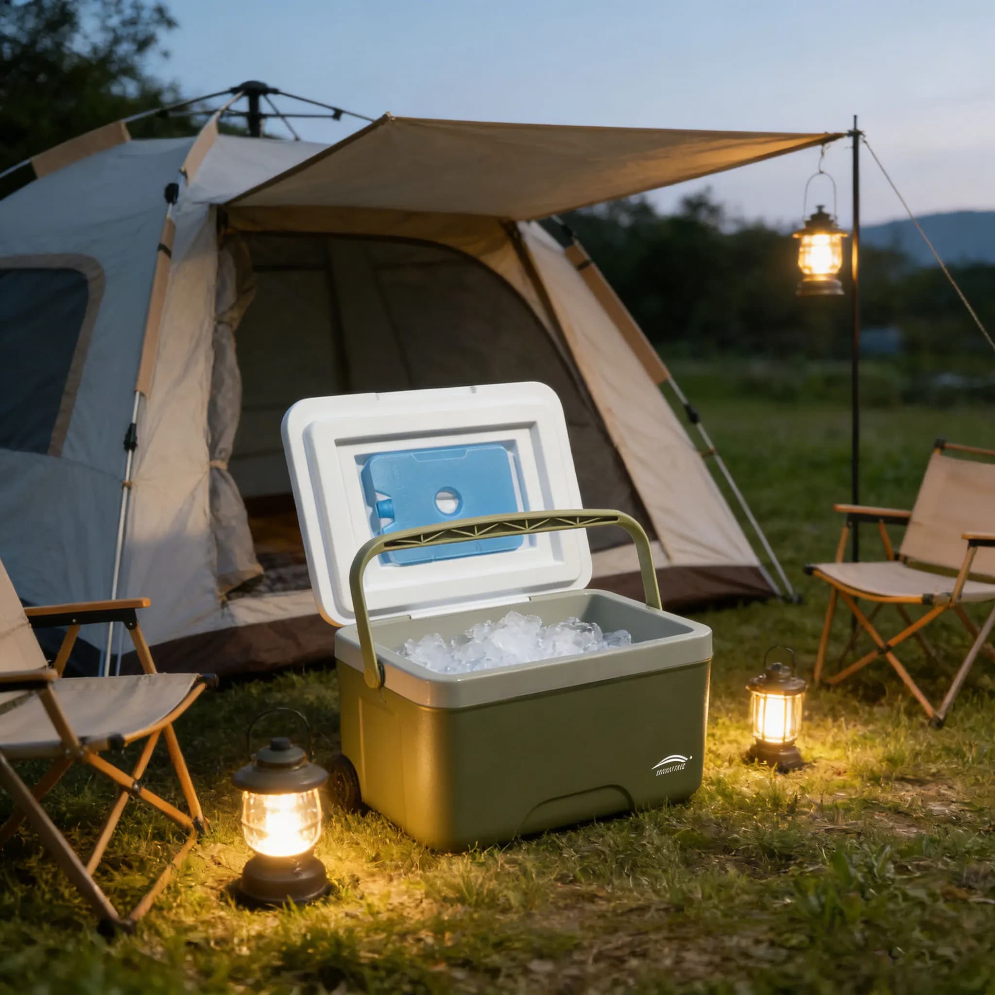 BEIYUE Frigorifero Portatile per Esterni, Box Refrigerante per Pesca, Frigorifero per Gelati, Box Isolante per Stand, Frigorifero Commerciale per Stand