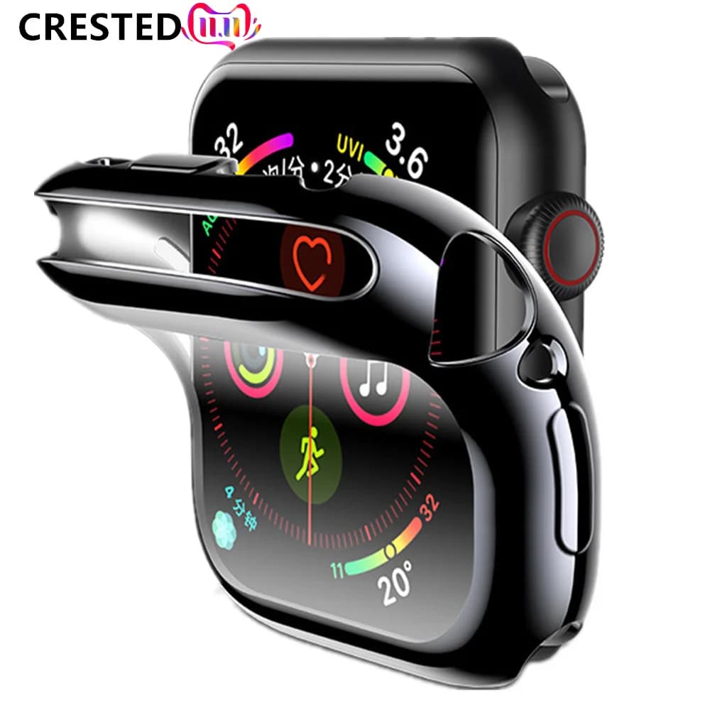 Cover per Apple Watch Custodia 45mm 41mm 44mm 40mm 42mm 38mm TPU protezione schermo paraurti Accessori iwatch serie 9 8 7 6 5 4 3 SE