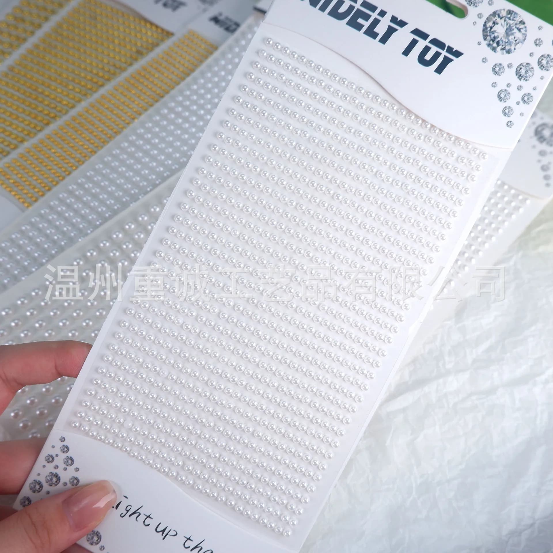 Wall decals for the Face with Pearls, Strass Waterproof Stickers for Festival EDM, Makeup, Nail Decoration