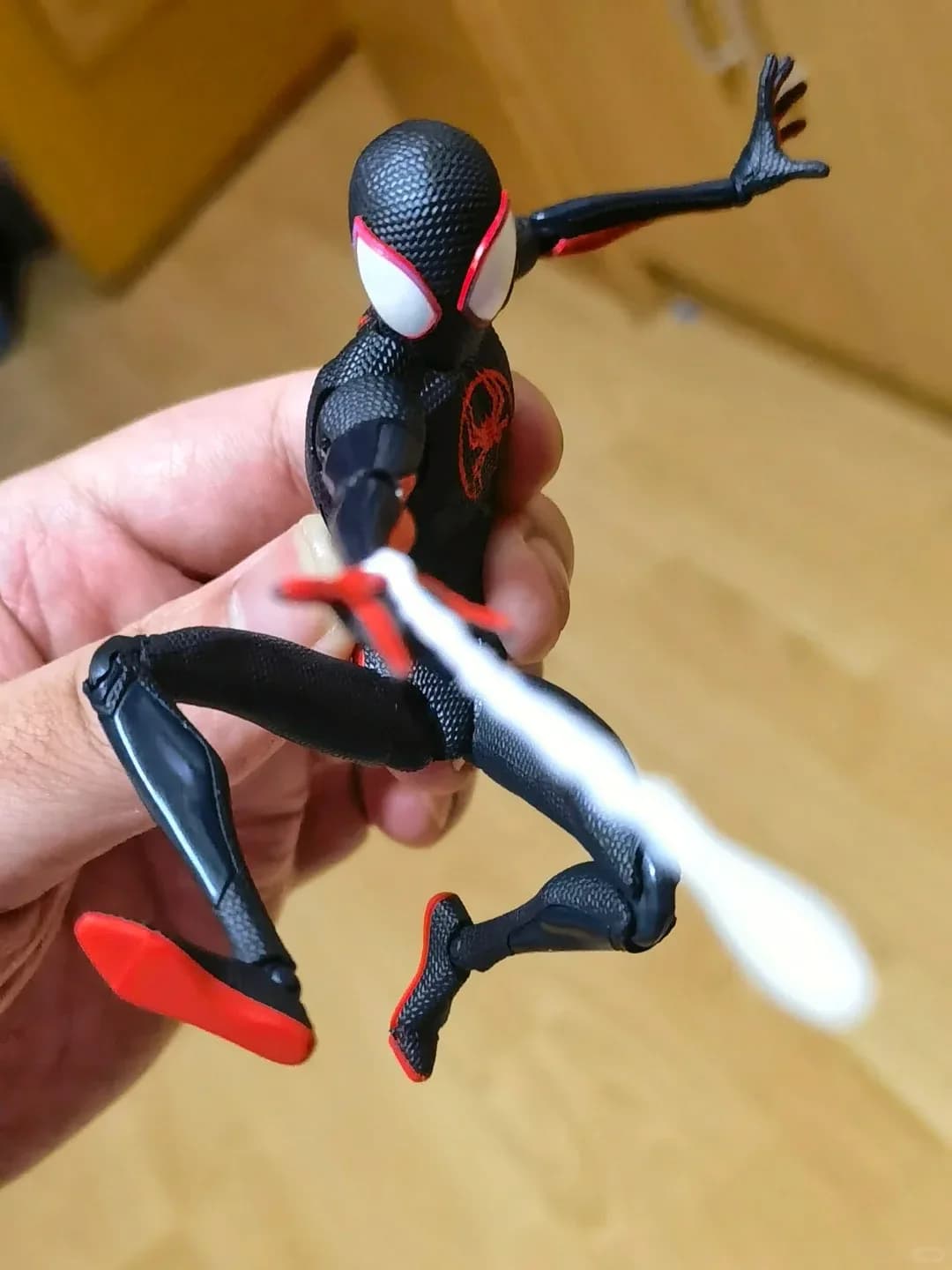 Action Figure CT Miles Morales Spider-Man SHF 15cm Articolata nel Spider-Verse, Modellino da Collezione per Adulti