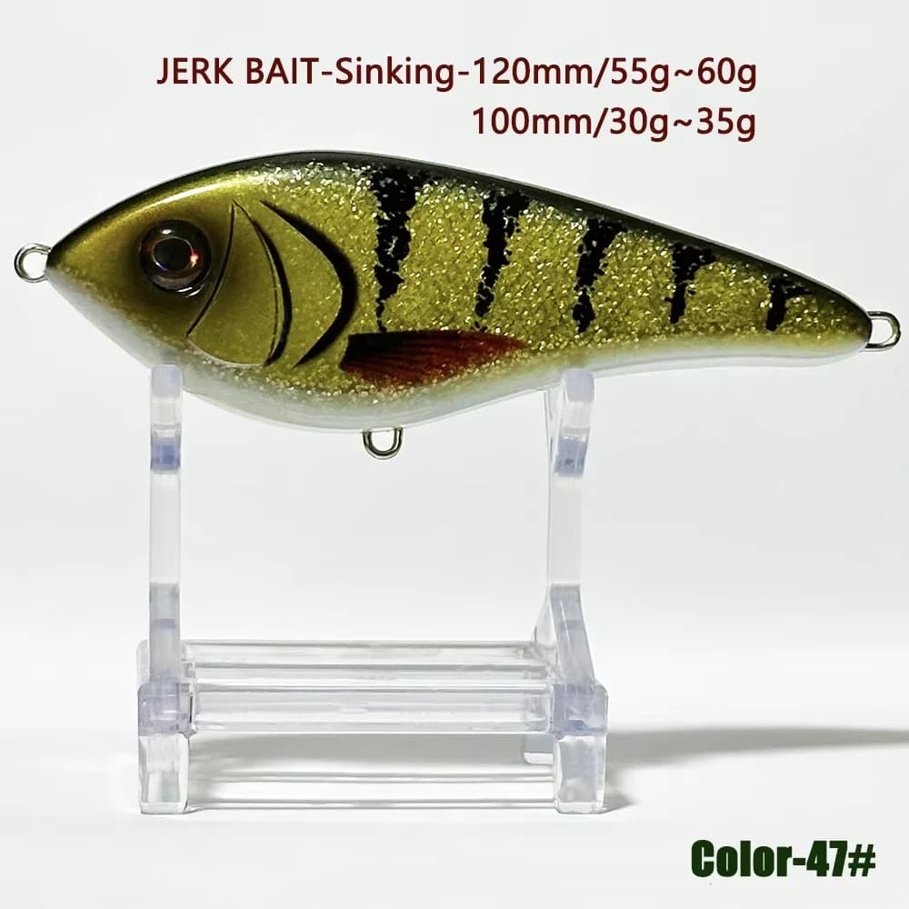 Toptackle Chuangfenglure 55g 12cm/33g 10cm Jerkbait Rattlin Vib Richiamo di Pesca Affondamento Wobblers Luccio Esche Artificiali Per La Pesca