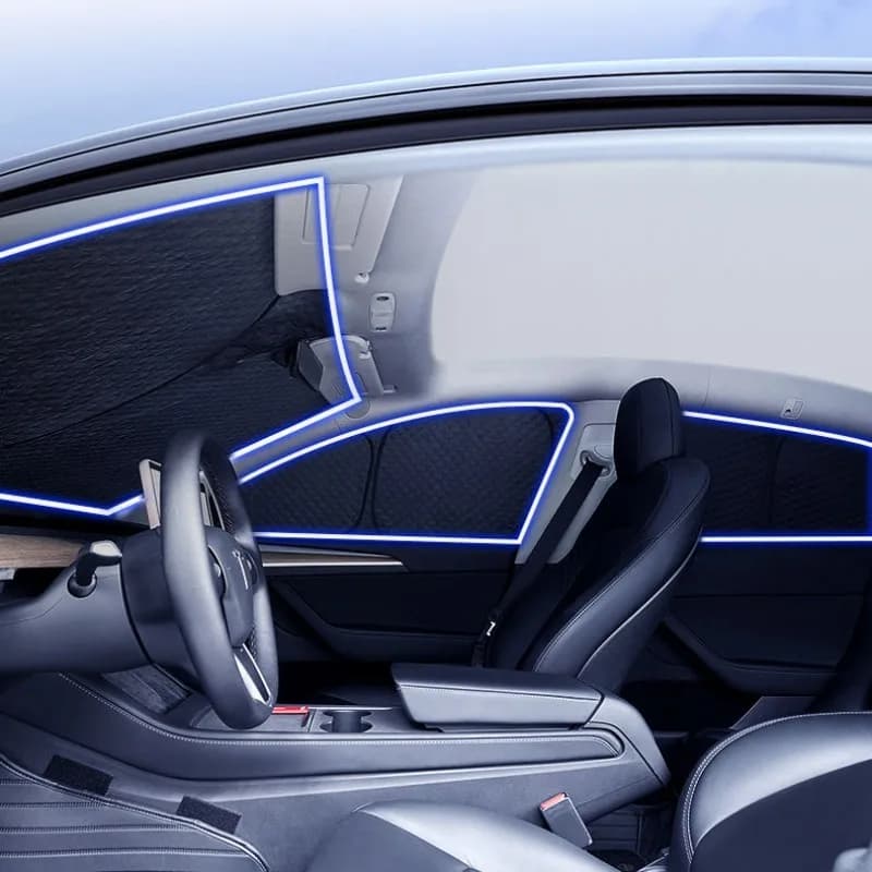 Finestra dell'auto Parasole Parabrezza Parasole Privacy Lucernario Tenda ombreggiante Parabrezza anteriore posteriore per il modello 3