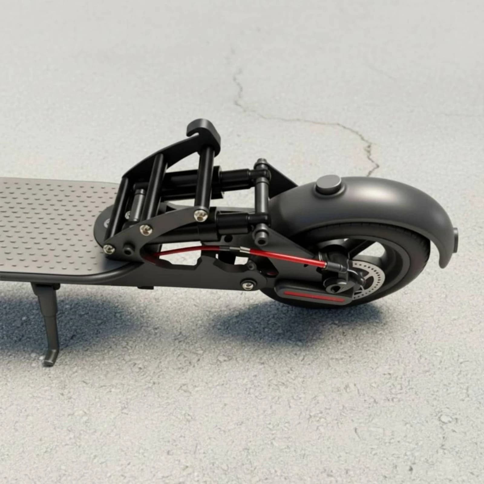 Scooter Rear Shock Kit Improved Ride Comfort Rear Shock Absorber Electric Scooter Upgrade Part Vibration Reduction for Commuting