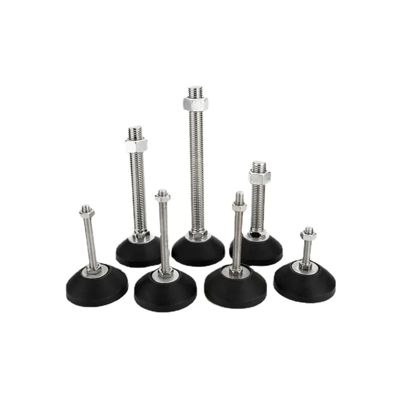Fissaggio del cuscinetto antiscivolo stabilizzatore per mobili M6 / M8 / M10 / M12 / M16 cuscinetto di livellamento scorrevole per mobili regolabile un pacchetto di 4 pezzi