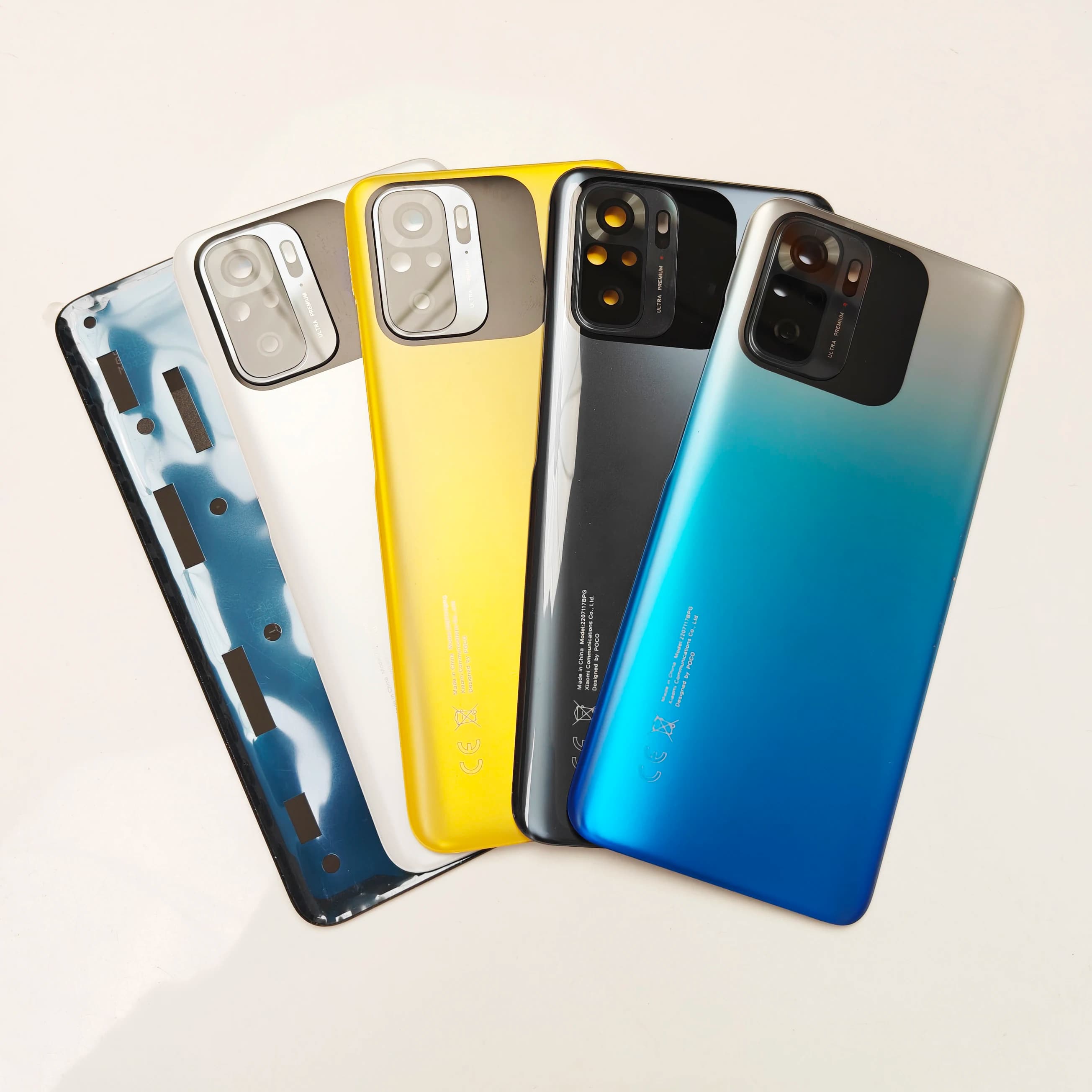 A+++ For Xiaomi Poco M5s Back Door Replacement Battery Case, Rear Housing Cover +Adhesive +Camera Lens