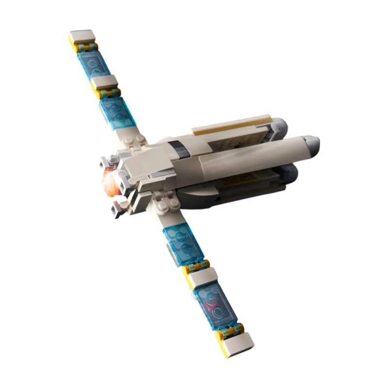 Kit di Costruzione MOC Sonda Spaziale Sci-Fi, Modello di Satellite Interstellare, Set di Mattoncini da Assemblare