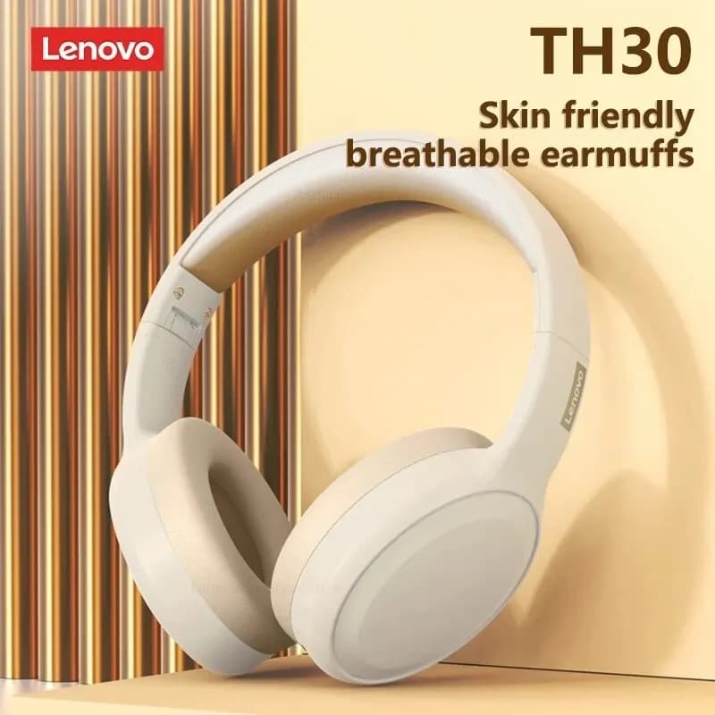 Lenovo TH30 Wireless Headphones Bluetooth 5.3 Foldable Headphones Sports Headphones with Original Music Earphone Microphones