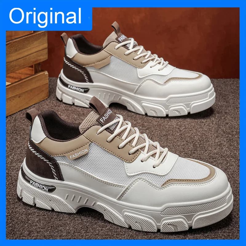 Men's Sports Shoes Spring Comfortable Anti-slip with Sole Lightweight Running Casual Mesh Strap Breathable for Jogging