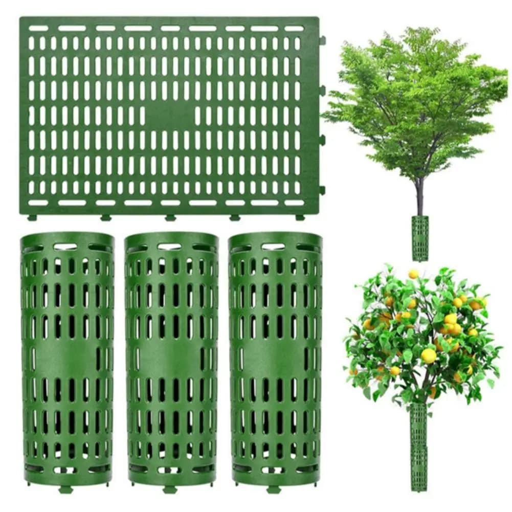 Protection for Tree logs Adjustable for Various sizes of Trees or Plants, Prevents Damage to the Court of Potators, Lawnmowers and Rodents