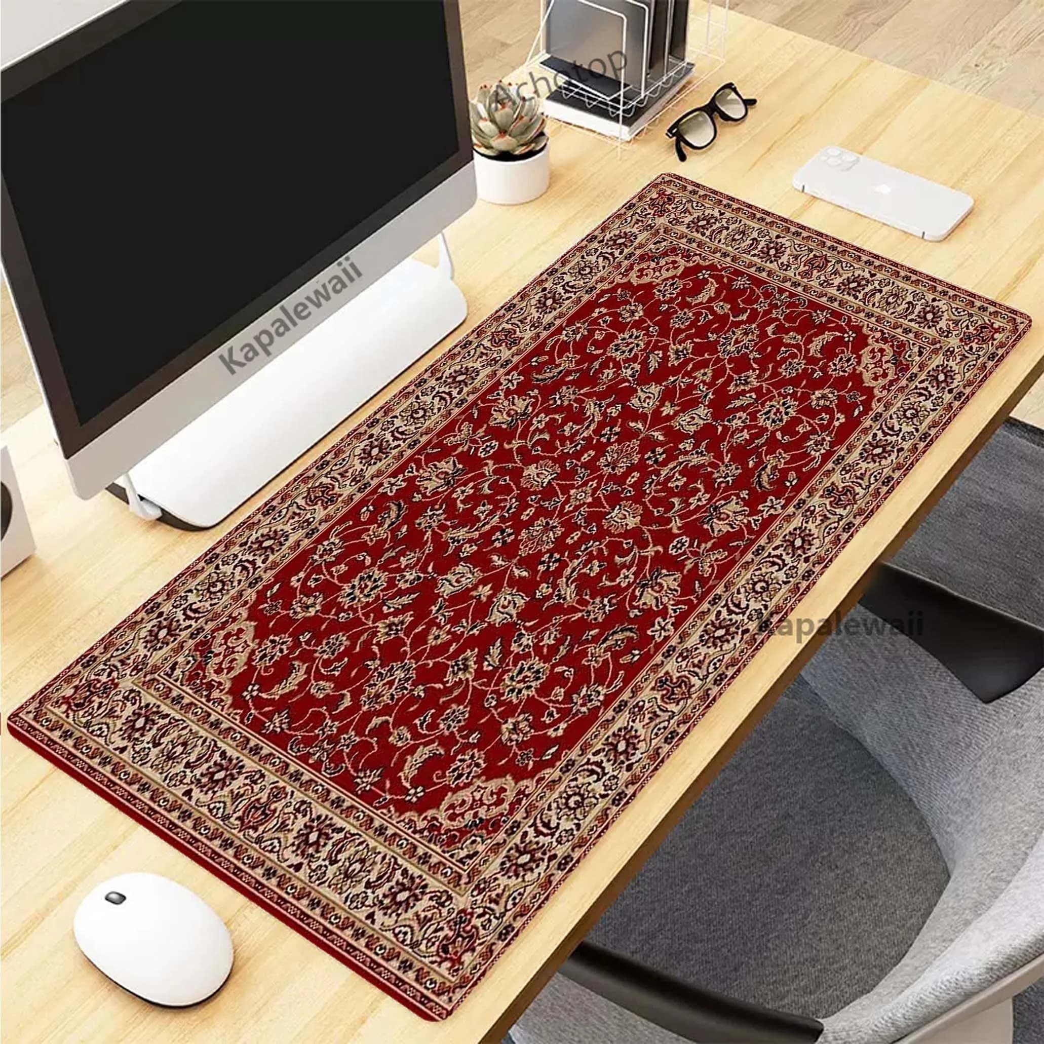 Tappetino per Mouse da Gaming, Mousepad in Gomma, Tappetino per Tastiera, Tappetino da Scrivania per Ufficio