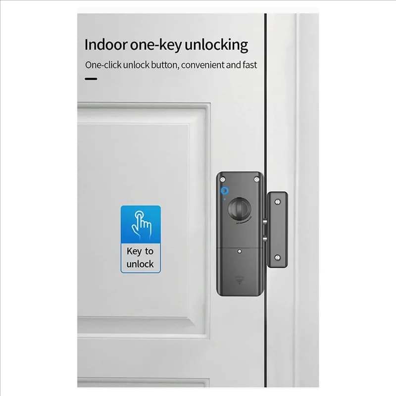 【Livraison Rapide】2X Smart Tuya App IC Card Lock per porta in legno Serratura Bluetooth Serratura elettronica senza trapano