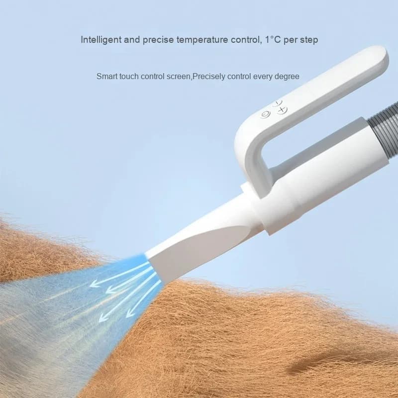High Power Intelligent Pet Hair Dryer, New Stainless Steel Model, Safe Professional Water Blower for Dogs and Cats