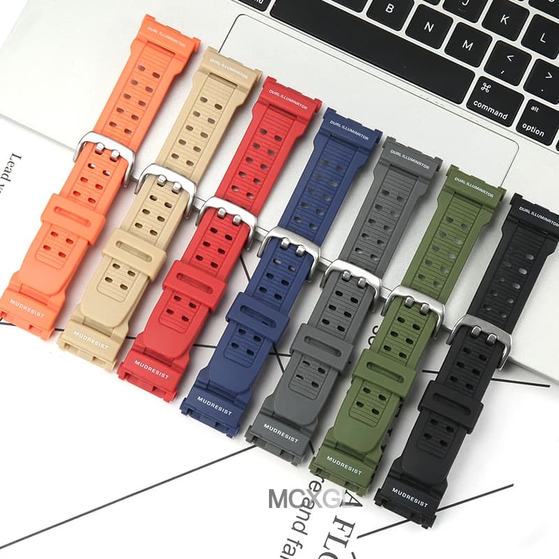 Cinturino di Ricambio in Resina Compatibile con Casio G-Shock G9000 Mudman GW-9000 G-9000 G-9010, Bracciale per Orologio da Uomo