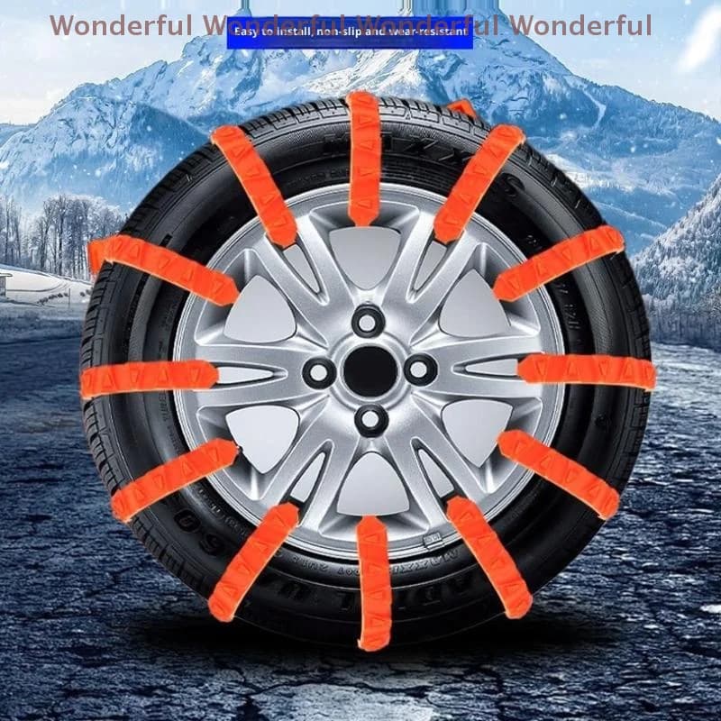 10/20pcs Fascette antiscivolo Catene per ruote per moto di emergenza Catene da neve antiscivolo Catene per pneumatici invernali per motocicli Biciclette