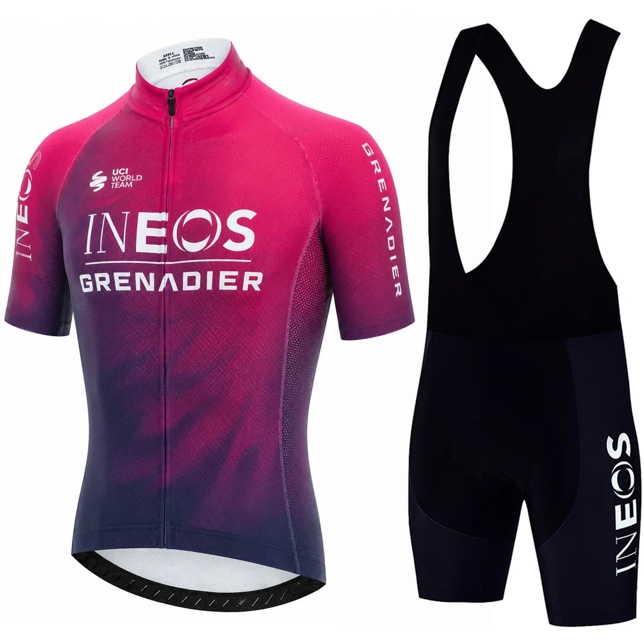Road Bike Accessories INEOS Men\'s Cycling Clothing Men Men's Cycling Gel Shorts Bicycle Pants Jacket Men's Sports Set Summer
