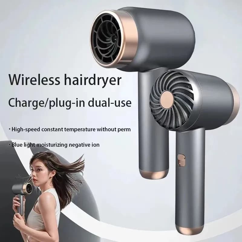 USB portable rechargeable portable hair dryer for quick drying home