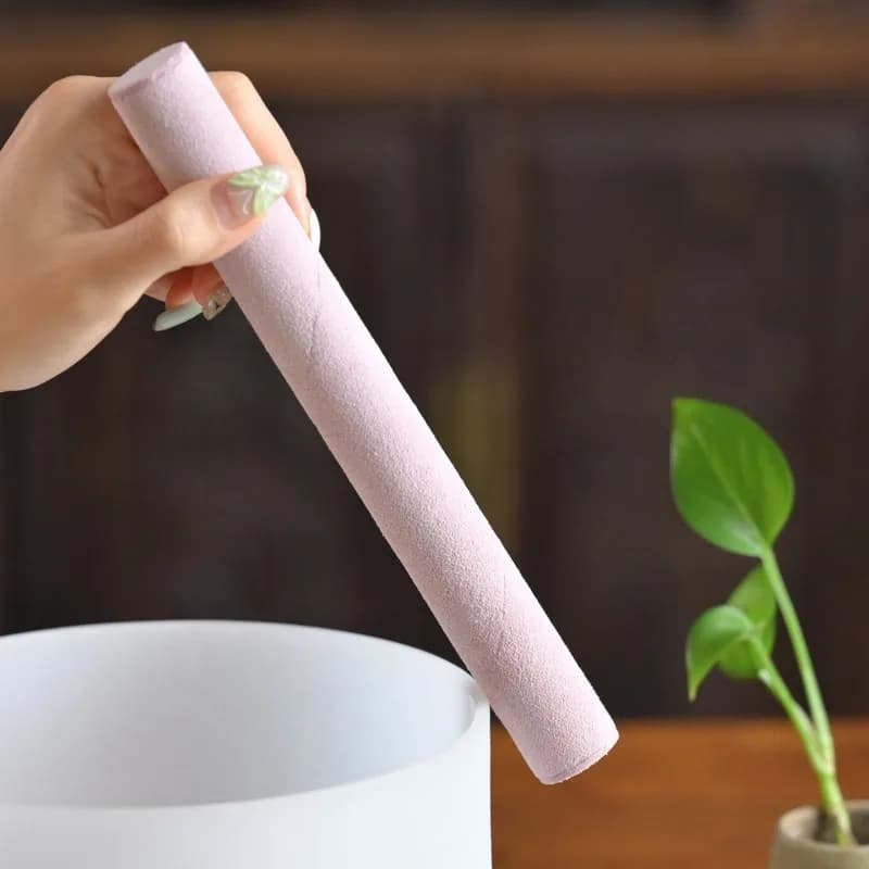 Quartz Bowls Sticks Colorful Crystal Bowl Sheepskin Stick Singing Bowl Specialized Parts Yoga Percussion Instruments Accessories