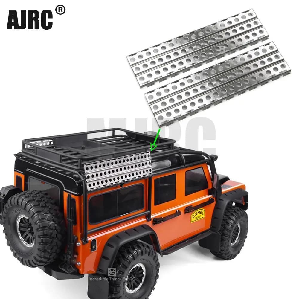 1/10 Rc Veicolo Cingolato Fuga Bordo Arrampicata Auto Skid In Metallo Per Trx4 Defender Bronco Axial Scx10 90046 D90 Yikong Rgt Rc4wd