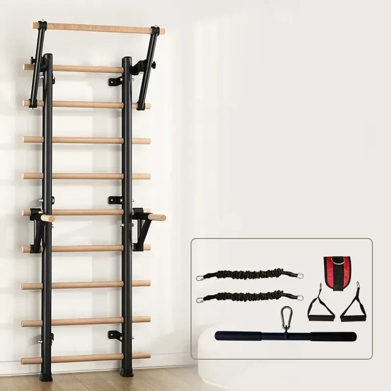 Produttore all'ingrosso di barre per trazioni da parete e scala svedese in legno per fitness