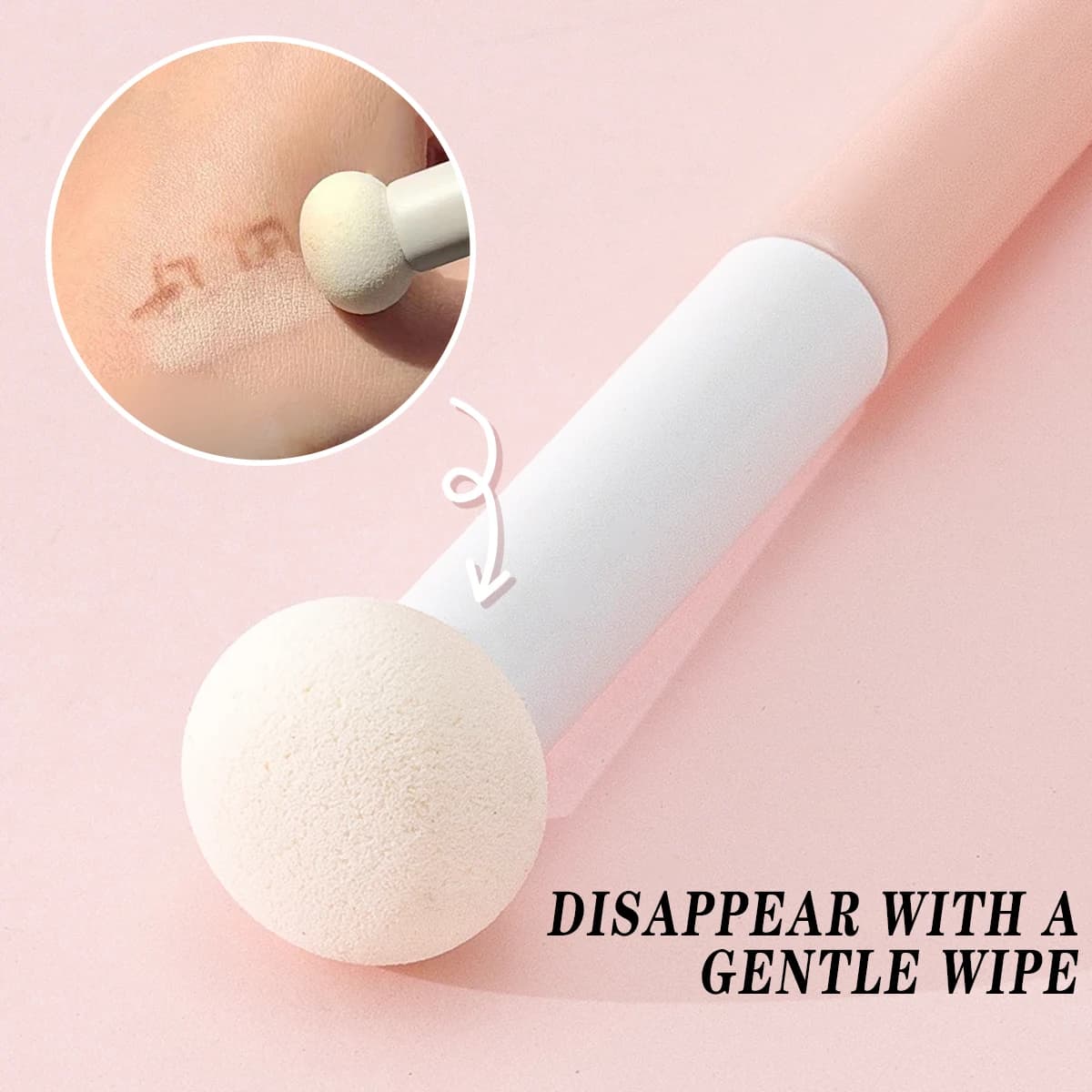 Mini pennello per correttore con testa a fungo, setole morbide, applicatore per trucco viso, strumento singolo per una copertura di precisione